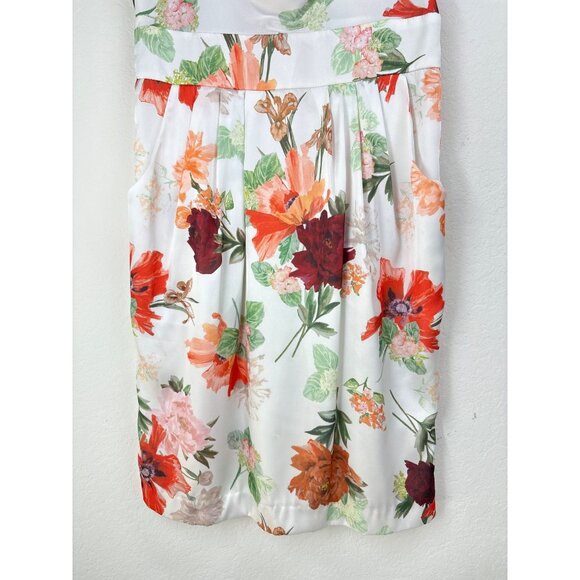 H&M Floral Print Sleeveless Cowl Neck Dress  Size 8 NWT - Picture 4 of 7